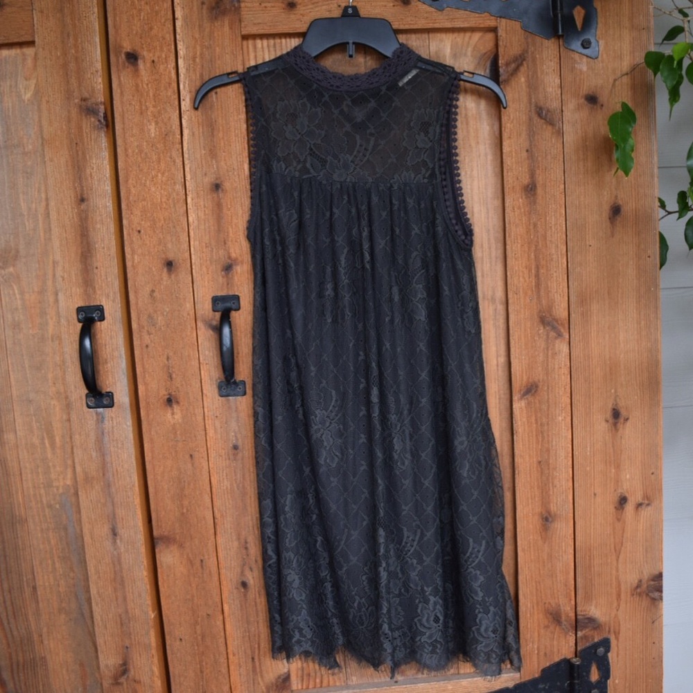 Grey Lace Dress